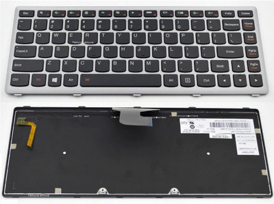 SOLUTIONS-365 Lenovo Ideapad Z400 Z410 P400 with backlit silver frame Internal Laptop-size Laptop Keyboard Compatible with Desktop, Laptop, Mac Lenovo Ideapad Z400 Z410 P400 with backlit silver frame(Black) SOLUTIONS-365 Lenovo Ideapad Z400 Z410 P400 with backlit silver frame Internal Laptop-size Laptop Keyboard Compatible with Desktop, Laptop, Mac Lenovo Ideapad Z400 Z410 P400 with backlit silver frame(Black)