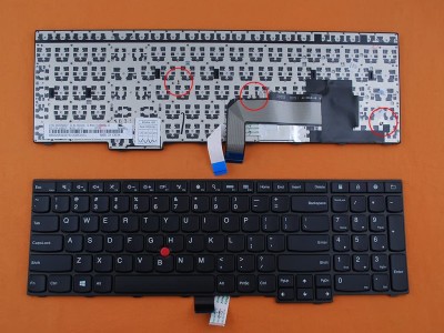 TechSonic Keyboard For Lenovo ThinkPad E550, E555, E550C Series, SN20F22474, V147820AS1 Internal Laptop Keyboard(Black)