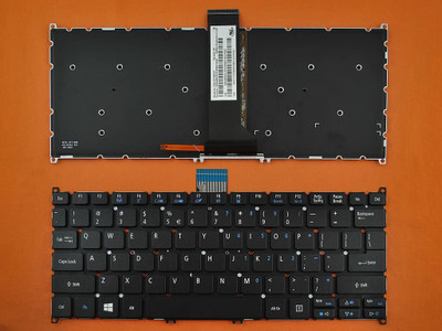 TechSonic Keyboard For Acer Aspire V5-122, V5-122P, V5-122P-0467, NSK-R71BW01 Internal Laptop-size Laptop Keyboard Compatible with Desktop, Laptop, Mac(Black)