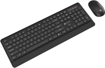 Portronics POR-1658 / Key5 / Silent Mouse & Combo Wireless Standard Laptop Keyboard Compatible with Desktop, Laptop, Mac multimedia_keys,Key5 Combo(Black)