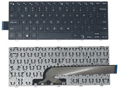 SOLUTIONS-365 Keyboard for DELL 14-3000 Wireless Laptop-size Laptop Keyboard Compatible with Desktop, Laptop, Mac DELL 14-3000 Wireless Laptop Keyboard(Black)
