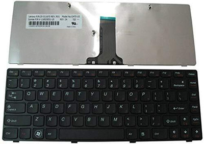 SOLUTIONS-365 COMPATIBLE KEYBOARD FOR G470 WIHOUT BACKLIT BLACK US Internal Laptop-size Laptop Keyboard Compatible with Desktop, Laptop, Mac(Black, Backside Silver)