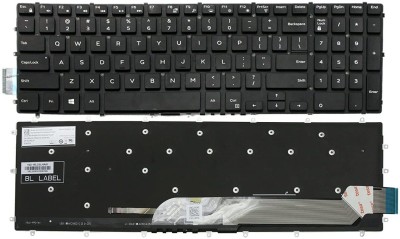 TechSonic Keyboard For Dell Inspiron 15 Gaming, 15-7566, 15 5567, 5565, 17 7000 Series Internal Laptop Keyboard(Black)