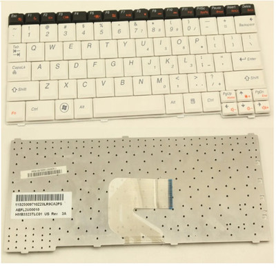 SOLUTIONS-365 Compatible laptop keyboard for Lenovo IdeaPad S10-3T Internal Laptop-size Laptop Keyboard Compatible with Desktop, Laptop, Mac(White)