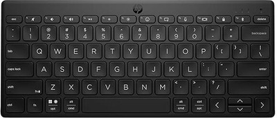 HP 350 Compact Multi-Device Bluetooth Standard Multi-device Keyboard Compatible with Desktop, Laptop, Tablet, iPad, Mac connectivity (upto 3 devices) with 2 years battery life(Black) HP 350 Compact Multi-Device Bluetooth Standard Multi-device Keyboard Compatible with Desktop, Laptop, Tablet, iPad, Mac connectivity (upto 3 devices) with 2 years battery life(Black)