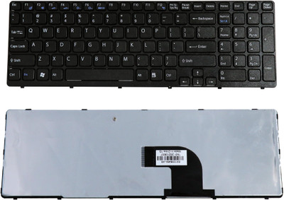 TechSio SVE151B11W - Black Internal Laptop-size Laptop Keyboard Compatible with Desktop, Laptop, Mac(Black)