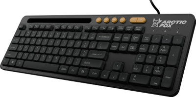 Arctic Fox KB631 Wired Keyboard Wired USB Standard Laptop Keyboard Compatible with Desktop, Laptop, Mac, Tablet(Black)