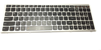 SOLUTIONS-365 Compatible Lenovo IdeaPad G500S G505S with backlit silver frame Internal Laptop-size Laptop Keyboard Compatible with Desktop, Laptop, Mac(Black)