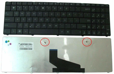 TechSonic Keyboard For Asus X53 X53U X53Z X53TA X53B X53U-SX013D X53U-VX053D Internal Laptop-size Laptop Keyboard Compatible with Desktop, Laptop, Mac(Black)