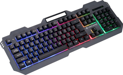 LAPCARE LGK-171 Wired USB Standard Gaming Keyboard Compatible with Desktop, iPad, Laptop, Mac, Tablet(Black)