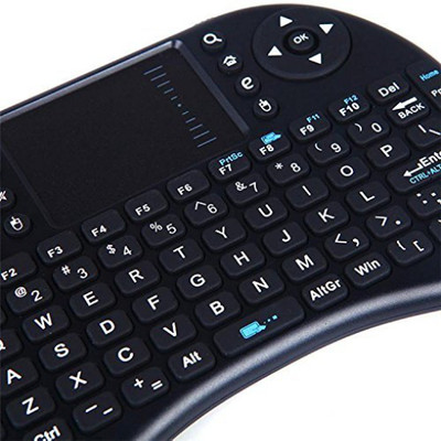 GUGGU BGF_860A_Mini Wireless Keyboard with Light with Attach, Mouse for pc, Tablets Wired USB Thumb-size Multi-device Keyboard Compatible with Desktop, Laptop, Mac(Black)