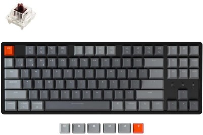 Keychron K8 Wireless Mechanical Keyboard | Multi-device Keyboard Bluetooth, Wired USB, Wireless Multi-device Keyboard(Gateron G Pro Brown)