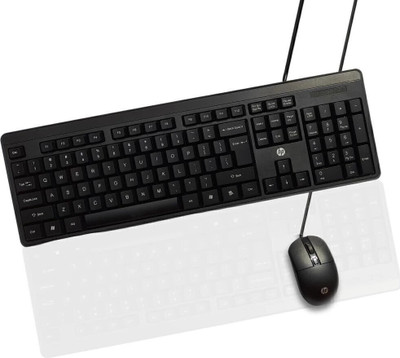 HP KM150 Wired USB Standard Multi-device Keyboard Compatible with Desktop, Laptop, Mac(Black)