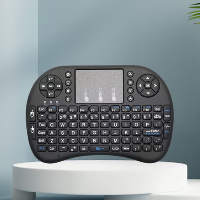 FRONY Bluetooth Wireless Keyboard with Slim & Portable Easy-Switch, TV & Laptop F304 Wireless Thumb-size Multi-device Keyboard(Black)