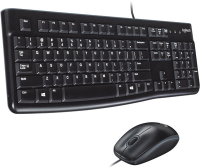 Logitech MK120 USB 2.0 Keyboard and Mouse Combo(Black)