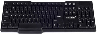 PRODOT usb -207 Wired USB Standard Multi-device Keyboard Compatible with Desktop, Laptop, Mac(Black)