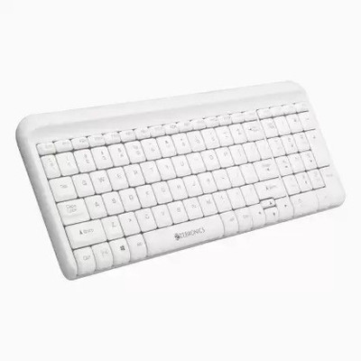 LAPCARE D-Lite / 87 Keys Wired USB Desktop Keyboard (White) Wired USB Laptop-size Multi-device Keyboard Compatible with Desktop, Laptop, Mac(White)