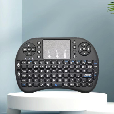 FRONY Bluetooth Wireless Keyboard with Slim & Portable Easy-Switch & TV & Laptop Z145 Wireless Thumb-size Multi-device Keyboard(Black)