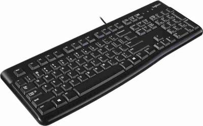 Logitech K120/Full-Size,Spill-Resistant,Curved Space Bar Wired USB Multi-device Keyboard