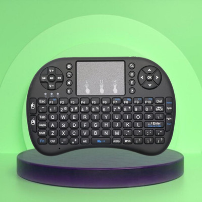 FRONY Bluetooth Wireless Keyboard with Slim & Portable Easy-Switch, TV & Laptop F320 Wireless Thumb-size Multi-device Keyboard(Black)