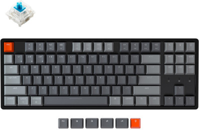 Keychron K8 Wireless Mechanical Keyboard | Multi-device Keyboard Bluetooth, Wired USB, Wireless Tenkeyless Multi-device Keyboard(Gateron G Pro Blue)