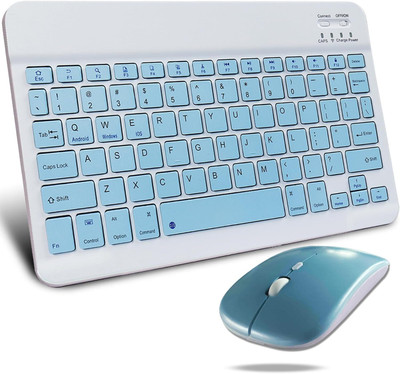 MILICRYSTAL keuborad with moues Bluetooth Laptop-size Multi-device Keyboard Compatible with iPad(Dark Blue)