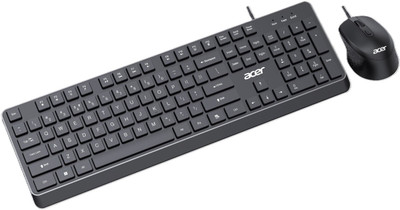 Acer OfficeMate SW100 Wired USB Standard Laptop Keyboard Compatible with Laptop, Desktop(Black)