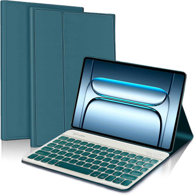 Proelite Keyboard case for OnePlus Pad Lite 11 inch, Built-in 7-Colors Backlit Bluetooth Standard Tablet Keyboard Compatible with Tablet(Dark Green)