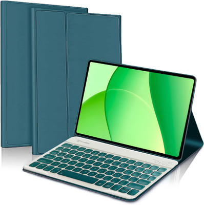 Proelite Keyboard case for Oppo Pad SE 11 inch [Built-in 7-Colors Backlit] Bluetooth Standard Tablet Keyboard Compatible with Tablet(Dark Green)