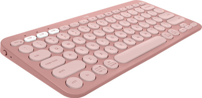 Logitech Pebble Keys 2 K380s Bluetooth Laptop-size Tablet Keyboard Compatible with Desktop, Laptop, Mac Easy to Use,Plug and Play,Quick, Comfy Durable body(Rose)