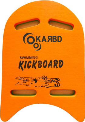 KARBD 4 Cut Swimming Training Floating Board for Swim Pool Safe Dual Color Kickboard(Green)