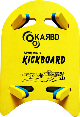KARBD 4 Cut Swimming Training Floating Board for Swim Pool Safe Dual Color Kickboard(Yellow)