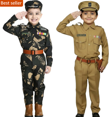 Urika Police and army combo-1 Kids Costume Wear