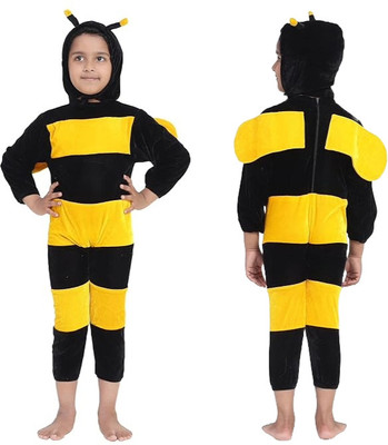 ECOM FASHION WORLD Honey bee kids costume dress velvet fabric for 2 to 8 years kids Kids Costume Wear