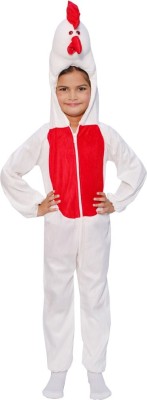 ITSMYCOSTUME Hen Animal Costume white Red Kids Costume Wear