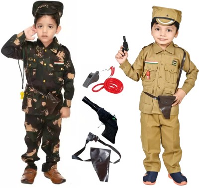 Fany police and army Kids Costume Wear