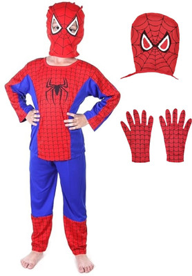VINSUNSALESCORP Spiderman Kids Costume Dress Role Play Boys & Girls 2 to 8 Years (Red & Blue) Kids Costume Wear