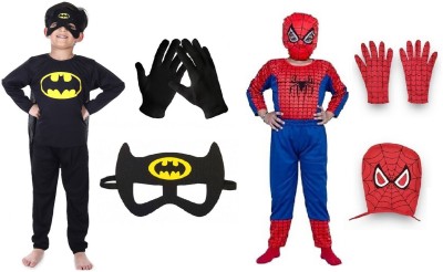 UNIECROUNE KIDS Batmann and Spiderman dress Kids Costume Wear