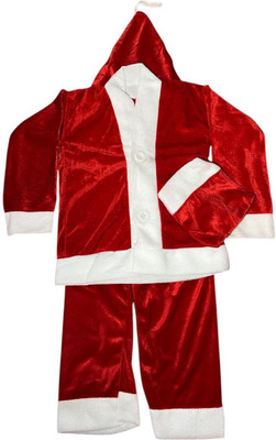 KittuGifts Santa Dress for Kids Kids Costume Wear