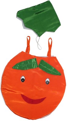 KAKU FANCY DRESSES Orange Fruit Costume Cutout with Cap For Boys & Girls (Freesize 3-12 Yr) Kids Costume Wear