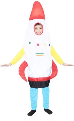 KAKU FANCY DRESSES Space Rocket Costume For Toddlers, Object Theme Dress - Freesize Kids Costume Wear