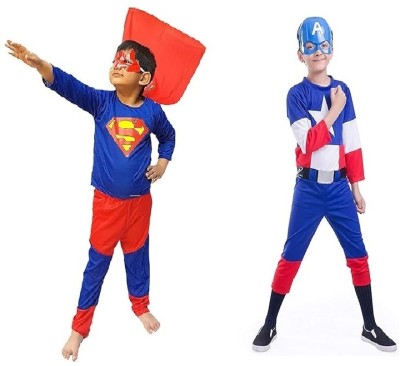 PRUEDDLE KIDS Superman_captain america Kids Costume Wear