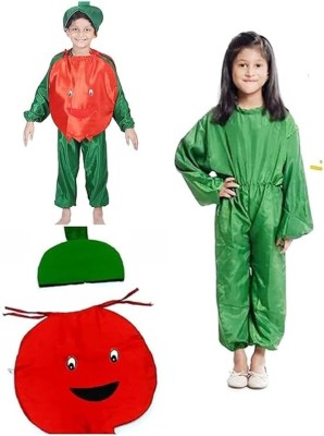 SILAYI BY RENU MEHRA Pomegranate Fruit Smiley with Jumpsuits School Cosplay Costume Play Dress Kids Costume Wear