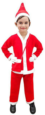 SDDFashionVilla Santa Claus Costume Dress Kids Christmas Costume-0 to 3 month Kids Costume Wear