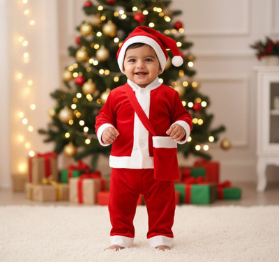 Glimmer Santa Claus Costume Dress for Kids – Boys & Girls Kids Costume Wear