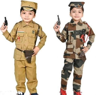 ElegantAttire ARMY POLICE COMBO PACK Kids Costume Wear