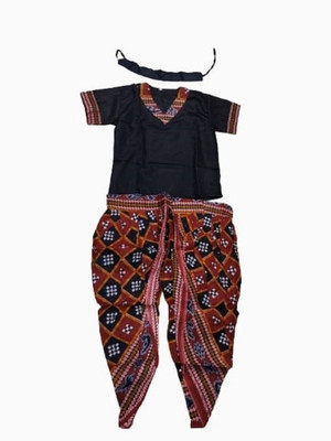 Chic Cos Sambalpuri girl state theme readymade fancy dress costume for kids Kids Costume Wear