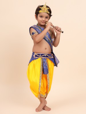 RadiantFashion Little Baby Krishna Dress for Kids Boys & Girls Janmashtami Kids Costume Wear