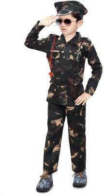 Ghausiya textile Indian Army Kids Costume Wear