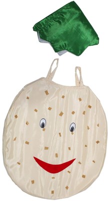 KAKU FANCY DRESSES Potato Vegetables Costume Cutout with Cap For Boys & Girls (Freesize 3-12 Yr) Kids Costume Wear